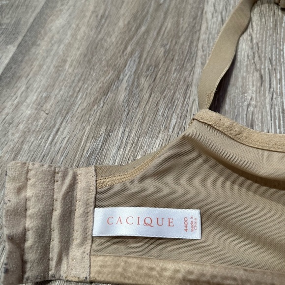 Cacique womens tan lightly lined full coverage bra size 44DD - Picture 3 of 4